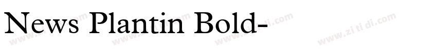 News Plantin Bold字体转换